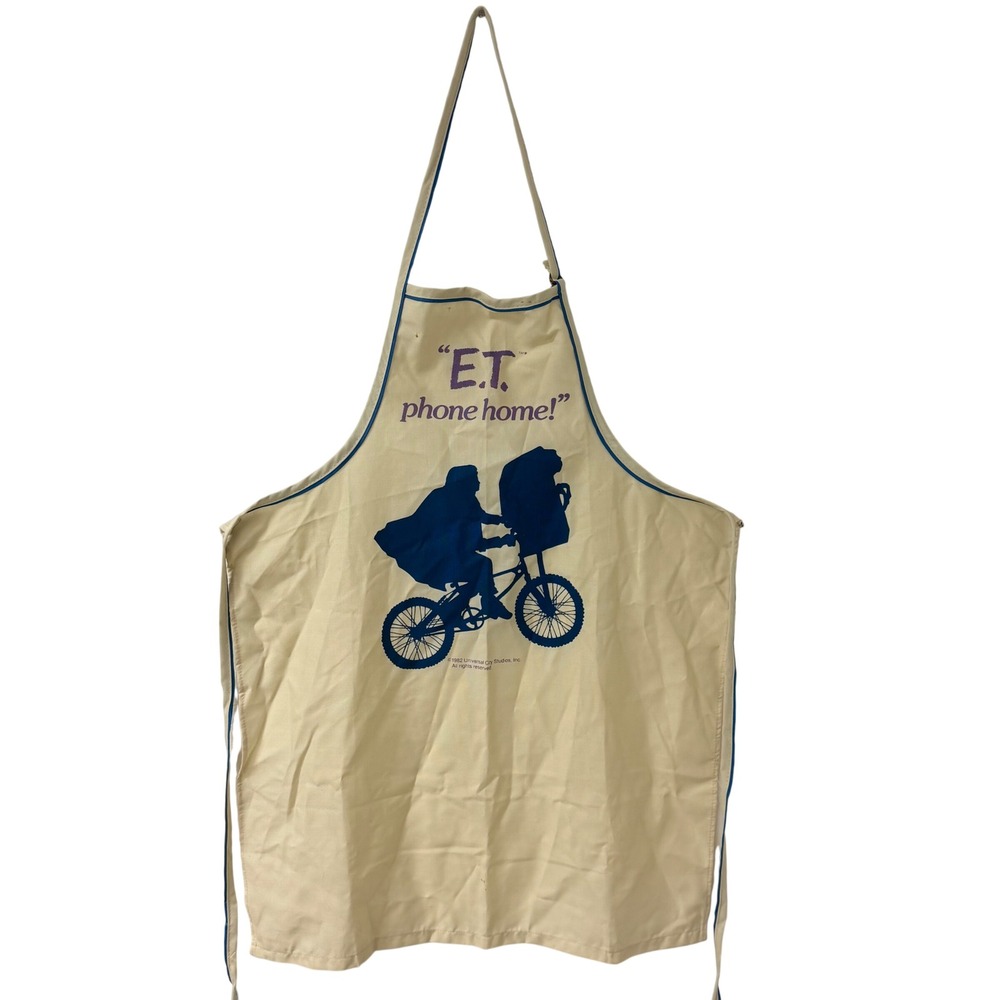 Vtg 1982 E.T. The Extra Terrestrial Phone Home Apron Universal City Studios ET
